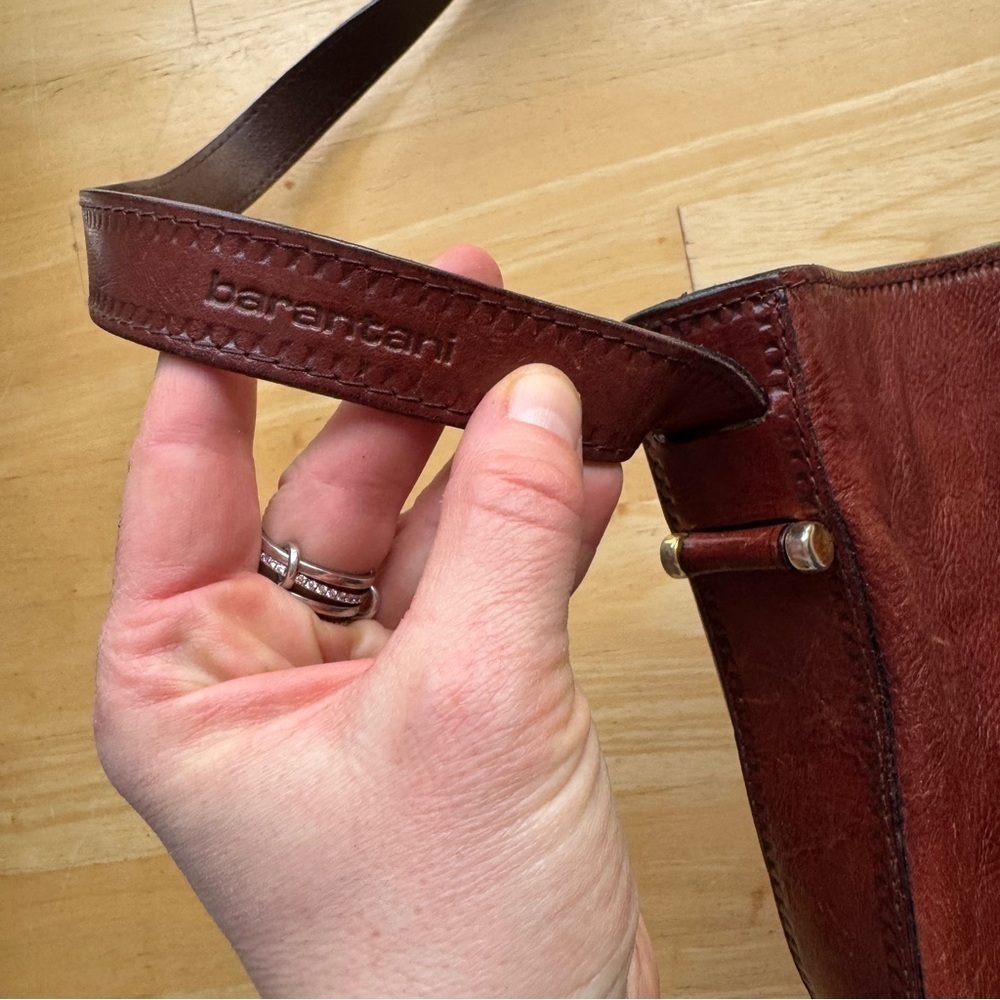 Vintage Barantani Italian Leather Crossbody Bag - Picture 4 of 16